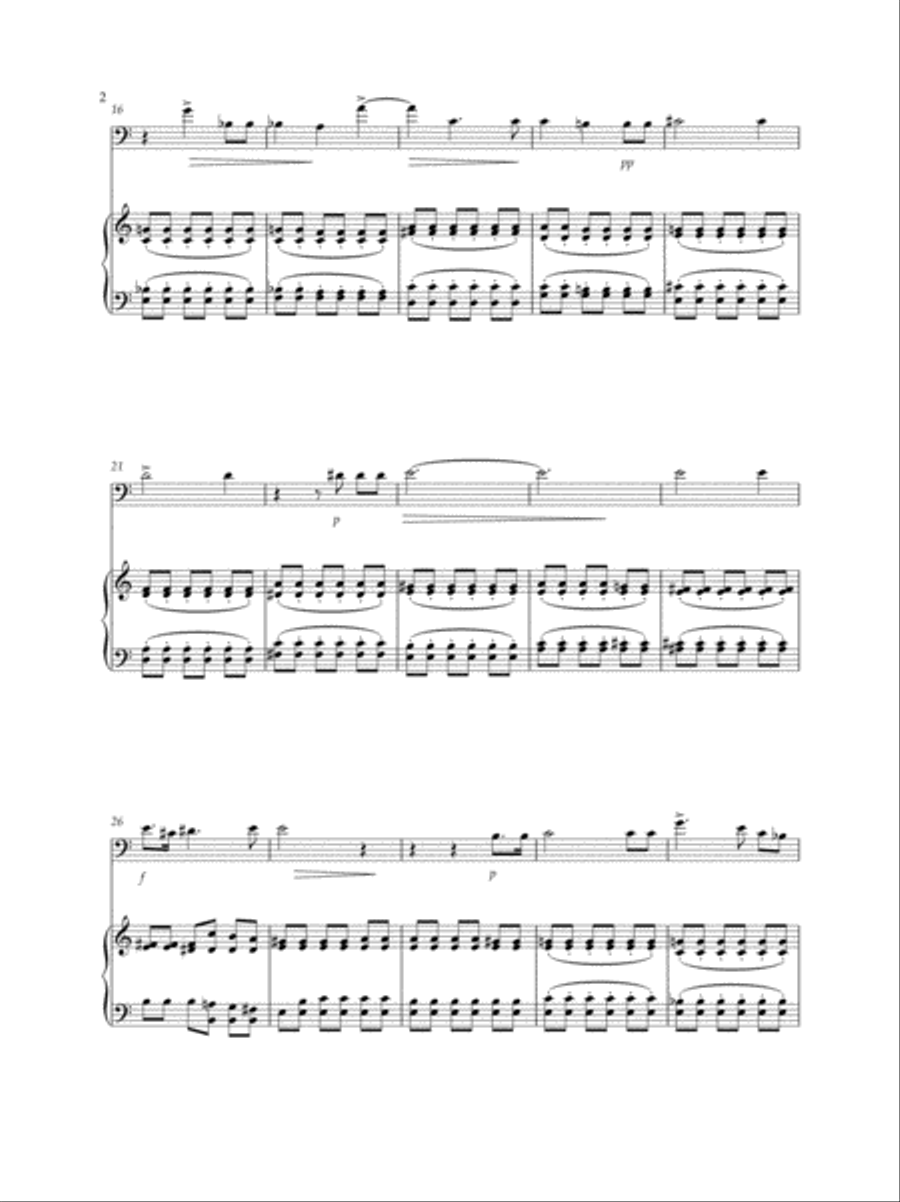 Comme raggio di sol Double Bass scores gallery preview page 4