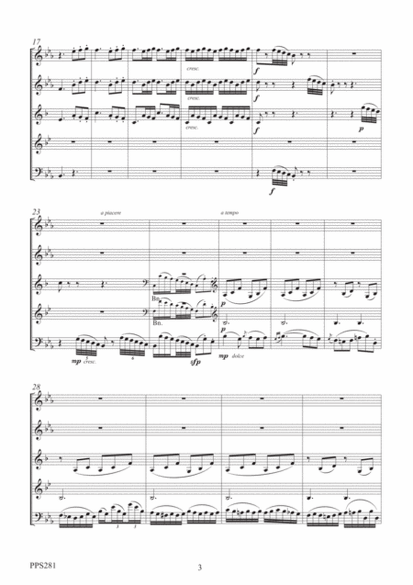 BEETHOVEN: 4 BAGATELLES from Opus 33 for woodwind quintet