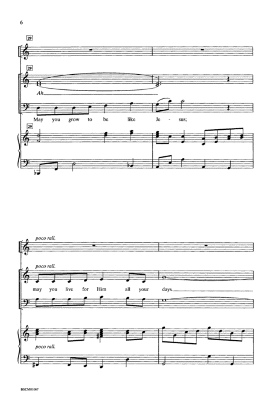 Through the Window Unison Choir scores gallery preview page 6