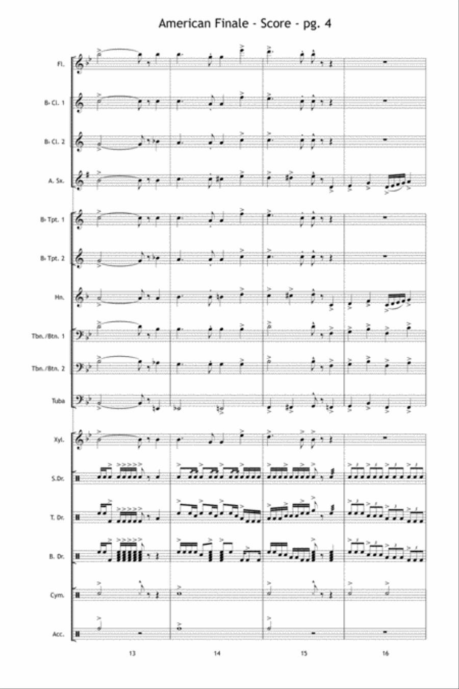 American Finale Marching Band scores gallery preview page 5