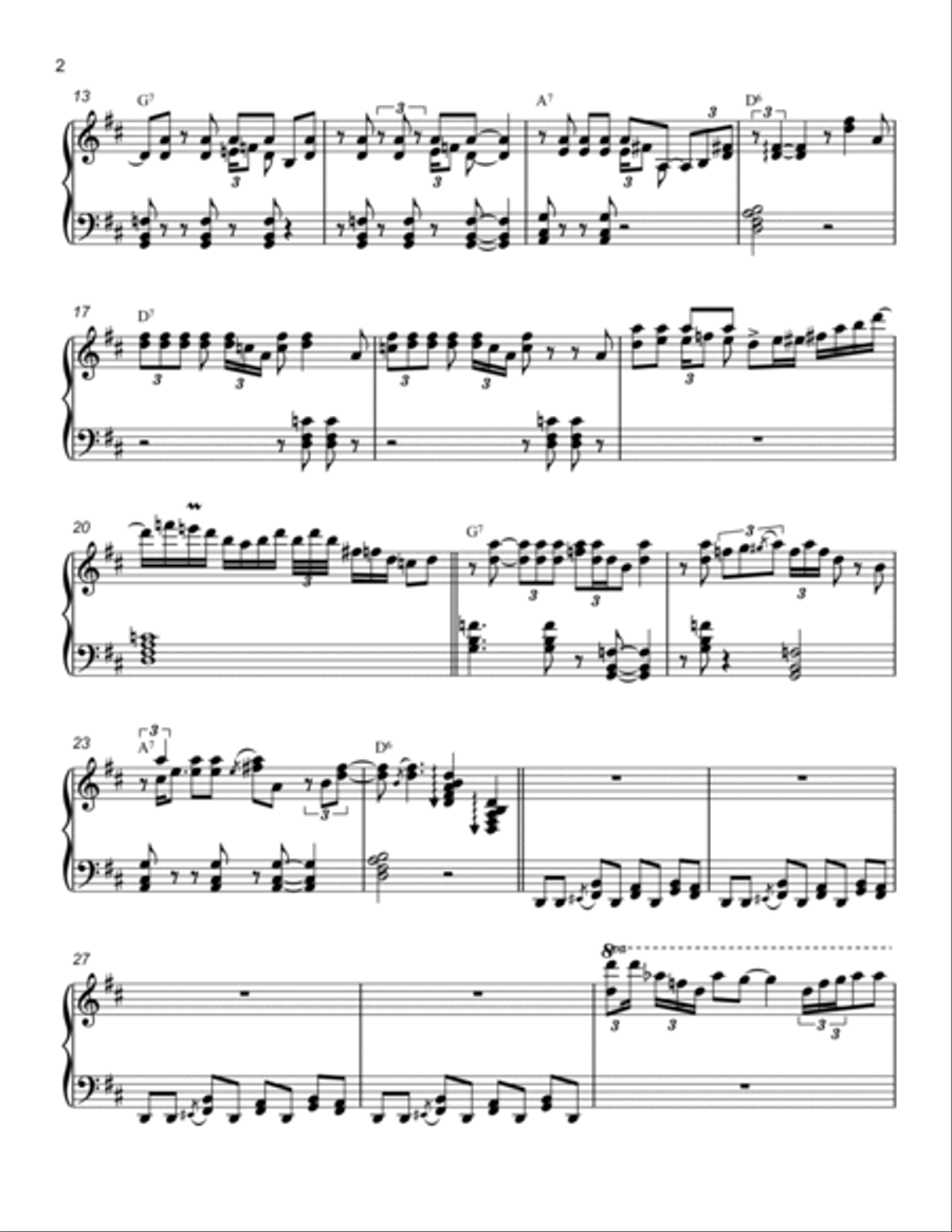 Heartbreak Hotel Piano Solo scores gallery preview page 2