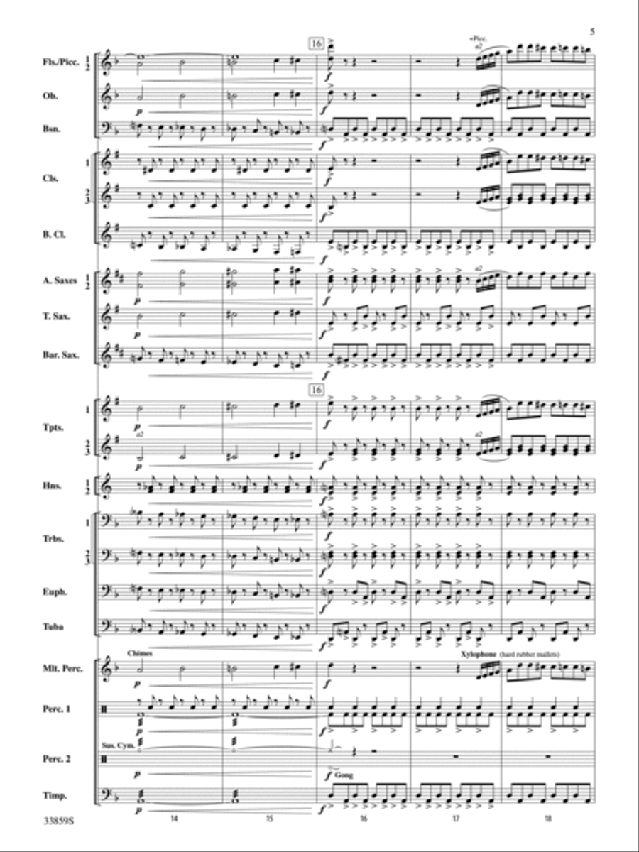 March of the Trolls March of the Trolls Concert Band scores gallery preview page 5