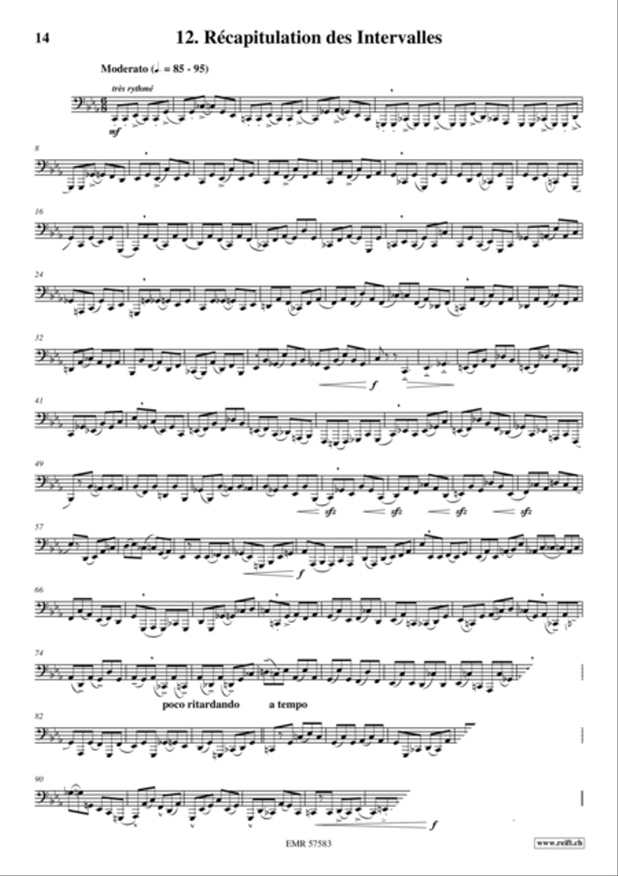 32 Etudes de Perfectionnement Tuba scores gallery preview page 14