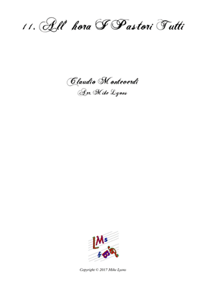 Monteverdi First Book of Madrigals - No 11. All' Hora i Pastori Tutti
