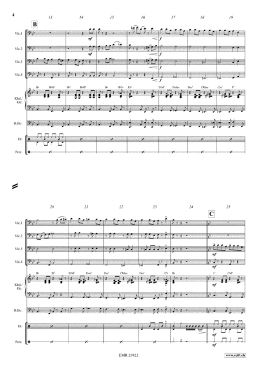 Cha Cha - Cuba Libre Cello scores gallery preview page 4
