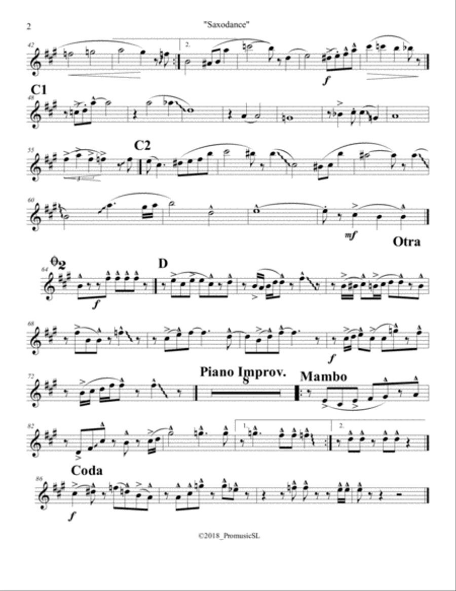 Saxodance Jazz Ensemble scores gallery preview page 6