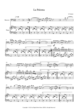 La Paloma - Sebastian Yradier (Bassoon + Piano)