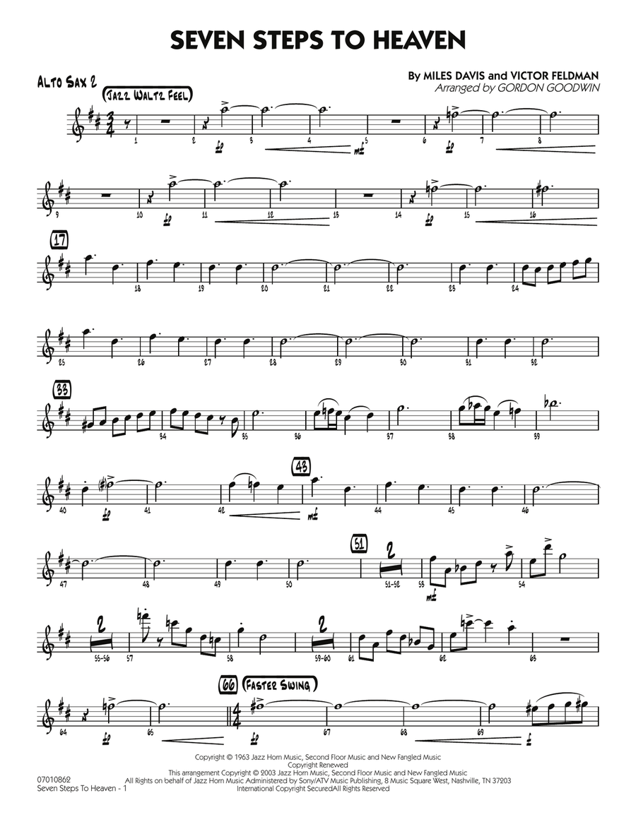 Seven Steps To Heaven - Alto Sax 2