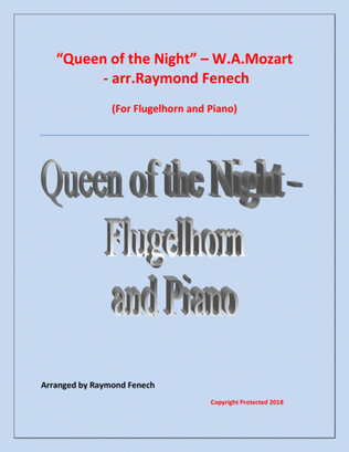 Queen of the Night - From the Magic Flute - Flugelhorn and Piano