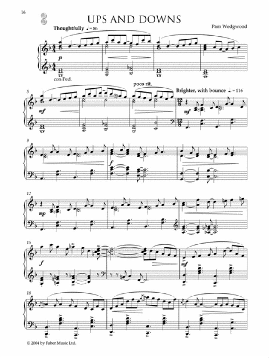 Wedgwood /Wedgwood Blue (Book & CD) Piano Solo scores gallery preview page 3