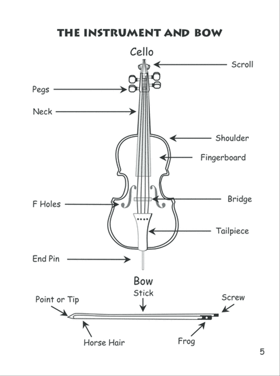 Beginner Cello Theory for Children, Book One Cello scores gallery preview page 6