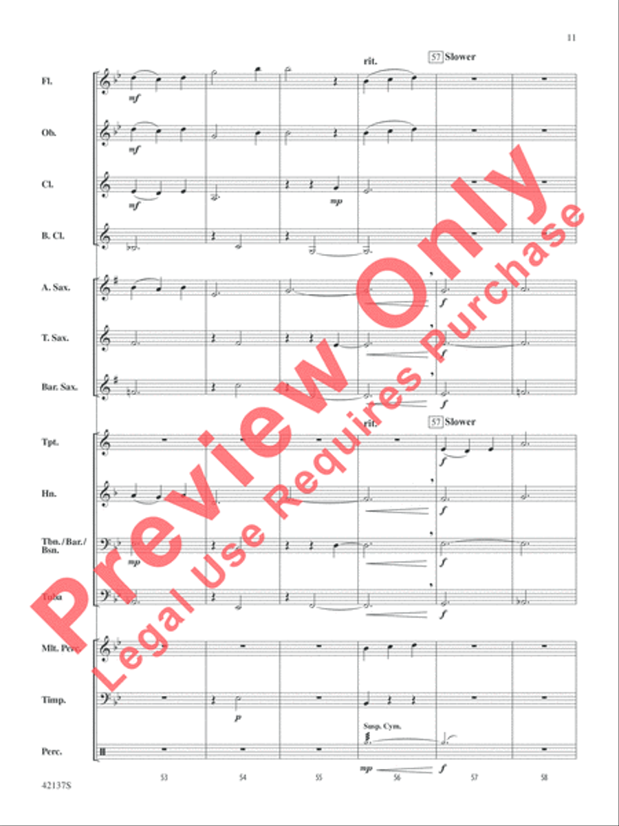 Over the Sea to Skye Concert Band scores gallery preview page 12