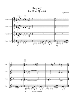 Roguery for Horn Quartet