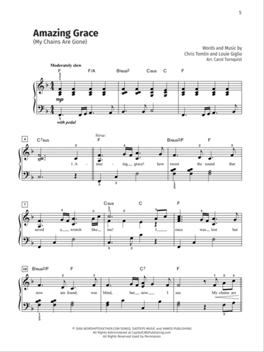 A to Z Praise and Worship Hits Easy Piano scores gallery preview page 4