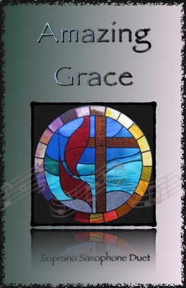 Book cover for Amazing Grace, Gospel style for Soprano Saxophone Duet