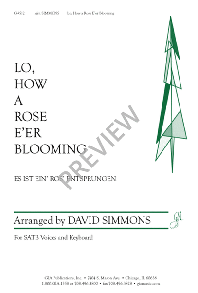Lo, How a Rose E'er Blooming image number null