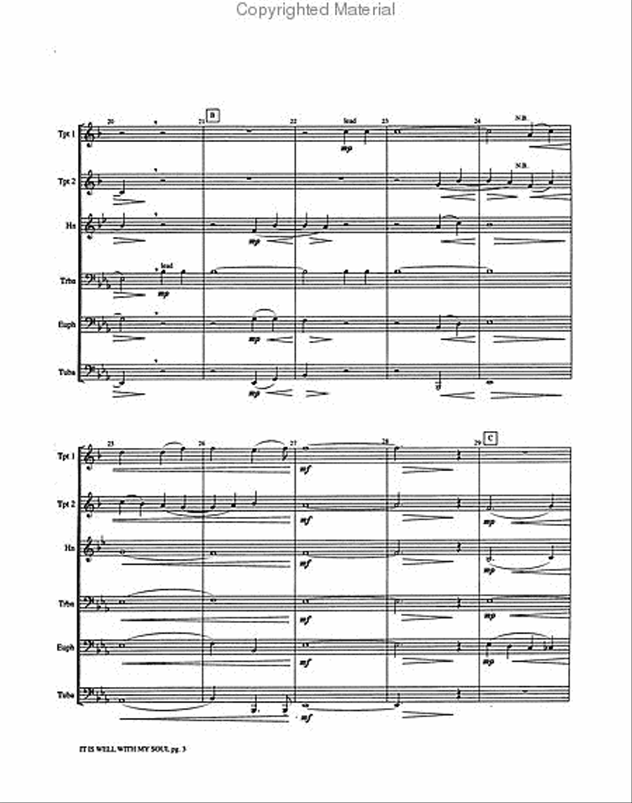 It Is Well with My Soul Small Ensemble scores gallery preview page 3