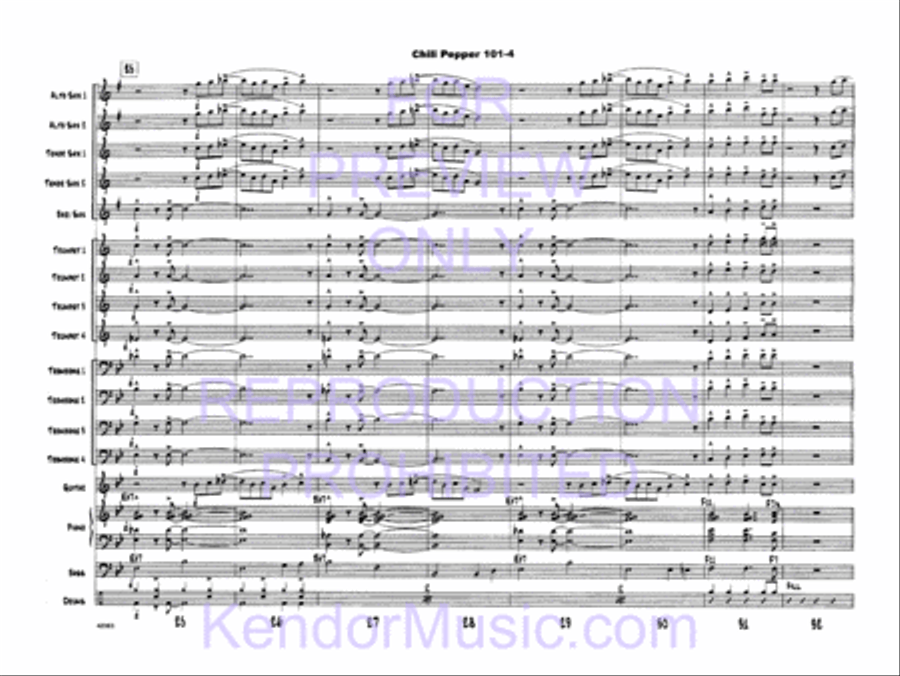 Chili Pepper 101 Jazz Ensemble scores gallery preview page 6