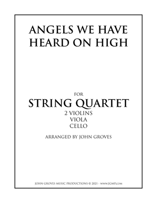 Book cover for Angels We Have Heard On High - String Quartet