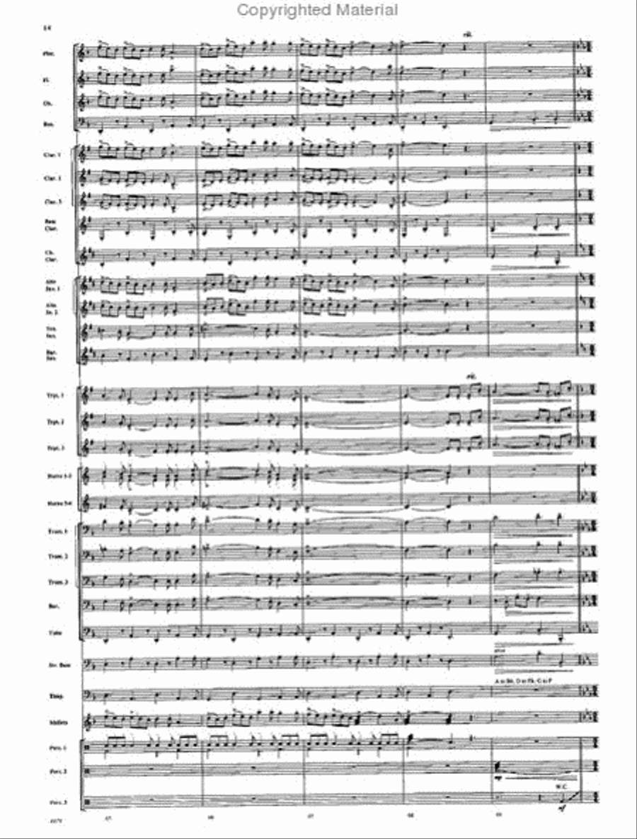 American Folk Fantasia Concert Band scores gallery preview page 15