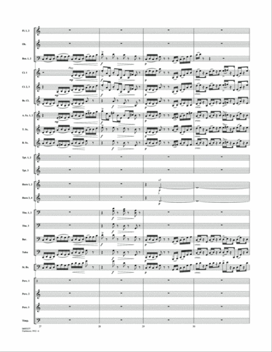 Dartmoor, 1912 (from War Horse) - Full Score Concert Band scores gallery preview page 6