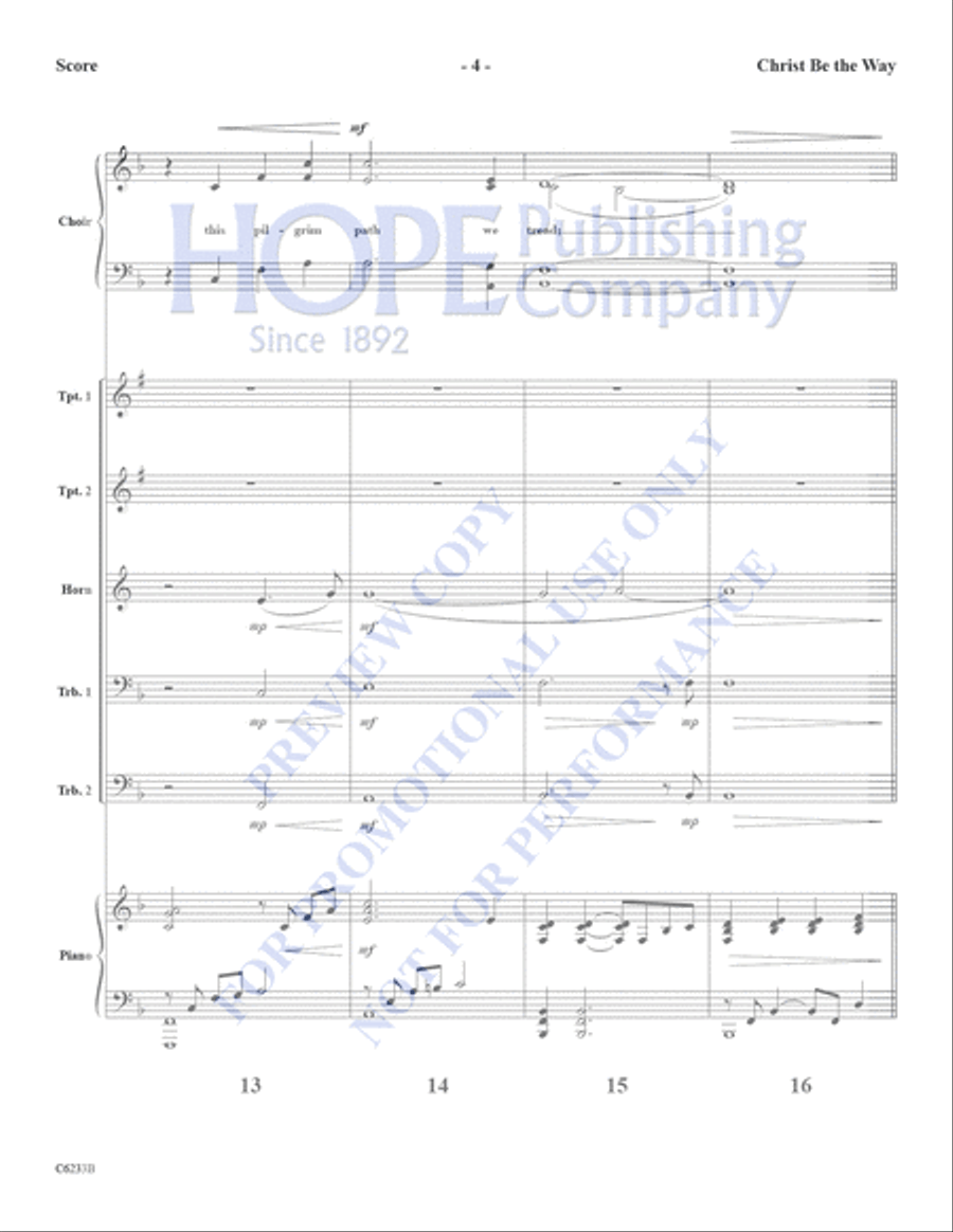Christ Be the Way Christ Be the Way Choir scores gallery preview page 5