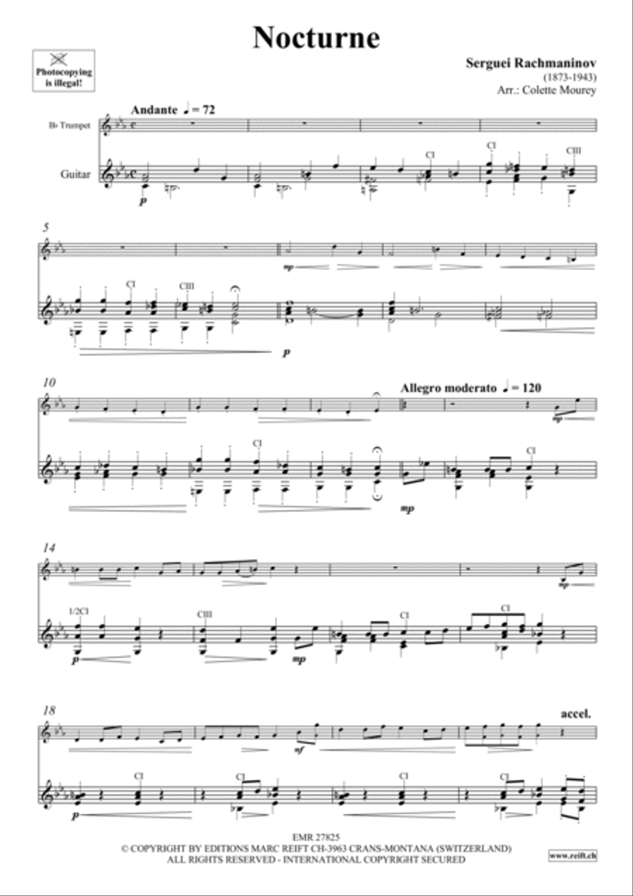 Nocturne Trumpet scores gallery preview page 4