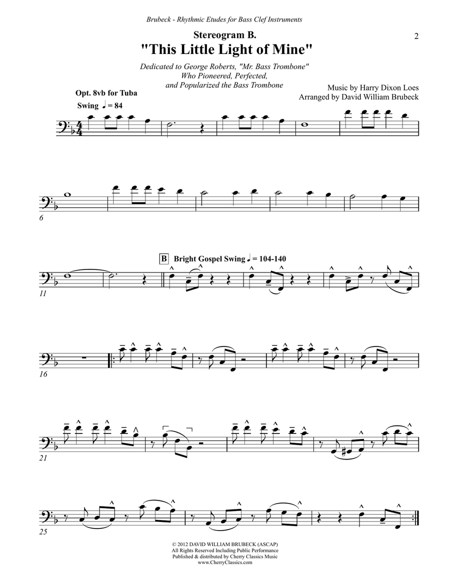 Stereograms - Rhythmic Etudes for Bass Clef Instruments, Volume 1 Small Ensemble scores gallery preview page 4