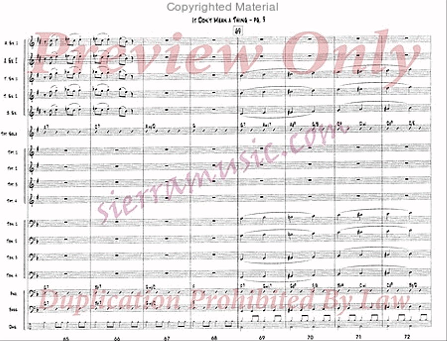It Don't Mean a Thing If It Ain't Got That Swing Jazz Ensemble scores gallery preview page 10