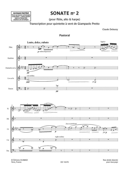Sonate n. 2 pour flute, alto & harpe