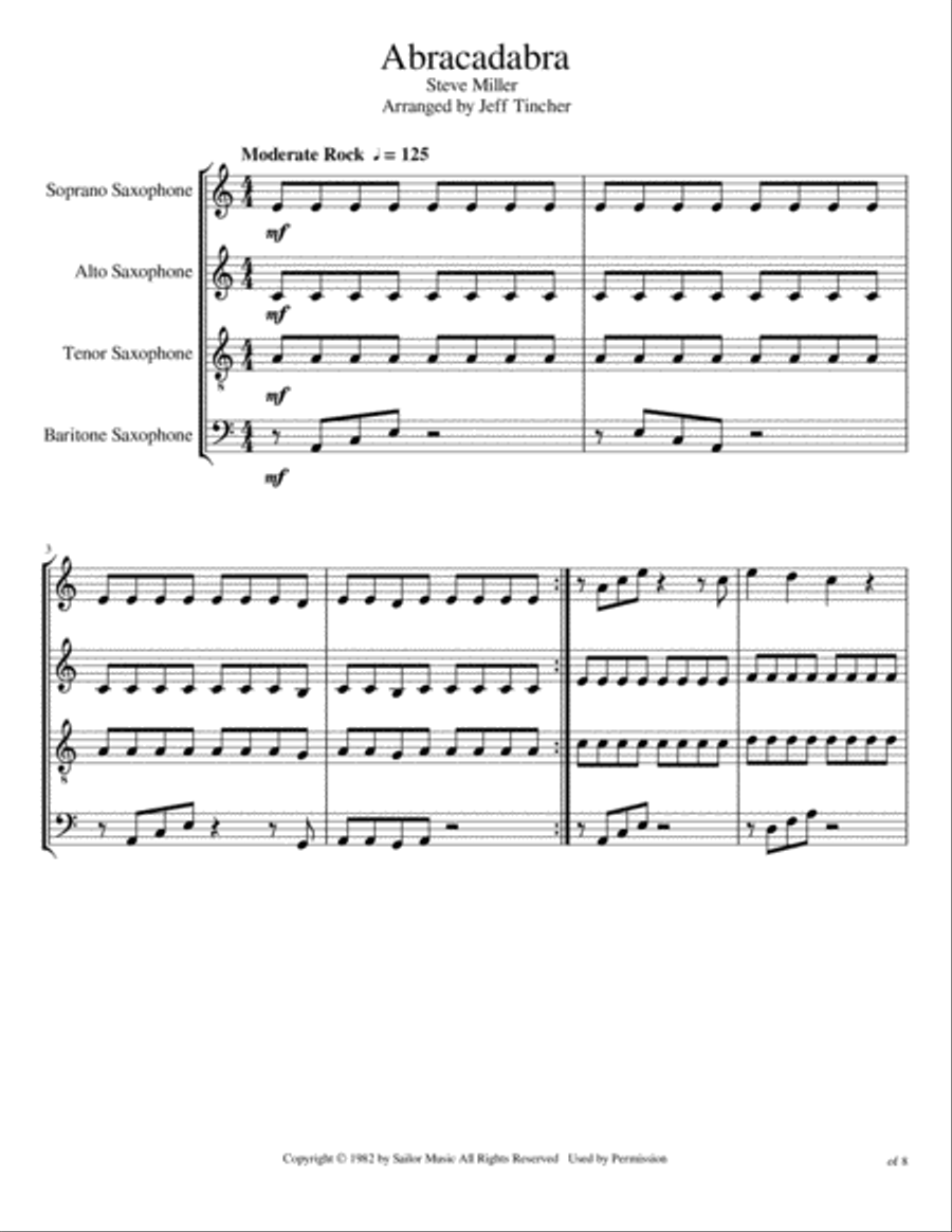 Abracadabra Abracadabra Woodwind Quartet scores gallery preview page 2
