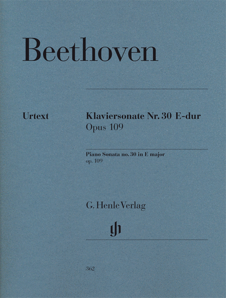 Beethoven, Ludwig van: Piano sonata E major op. 109