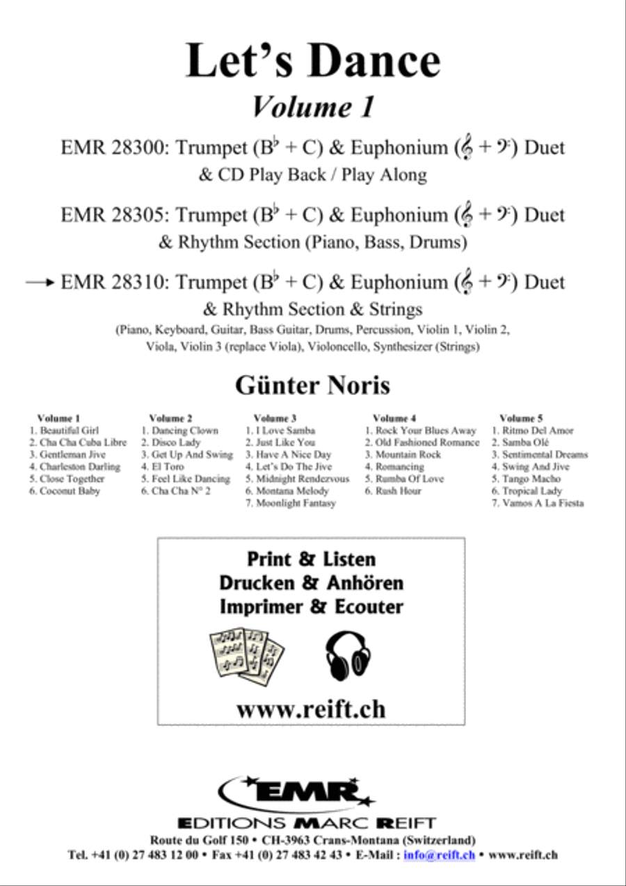 Let's Dance Volume 1 Brass Ensemble scores gallery preview page 2