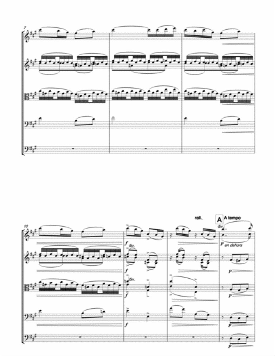 RAVEL Sonatine (1st movement) fro string orchestra String Orchestra scores gallery preview page 3