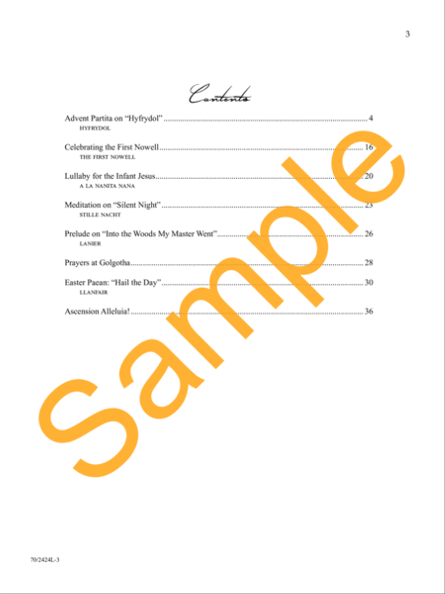 Advent to Ascension Organ Solo scores gallery preview page 4