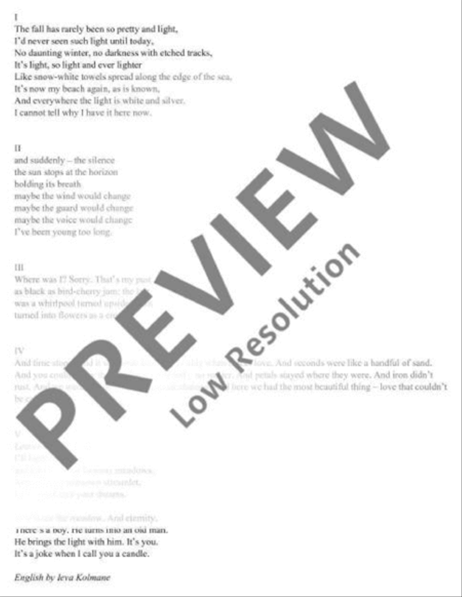 Mīlas dziesmas A Cappella scores gallery preview page 6