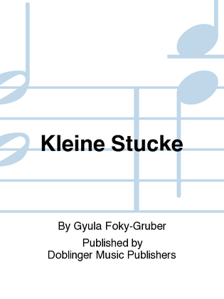 Book cover for Kleine Stucke