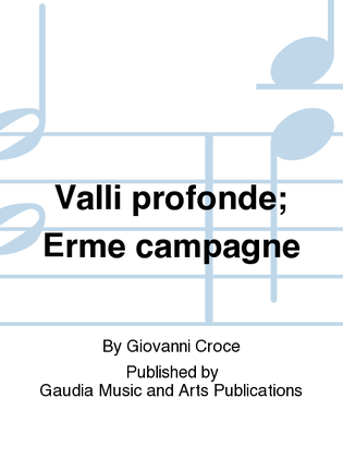 Book cover for Valli profonde; Erme campagne