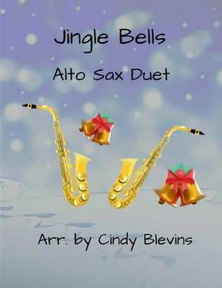 Book cover for Jingle Bells, Alto Sax Duet