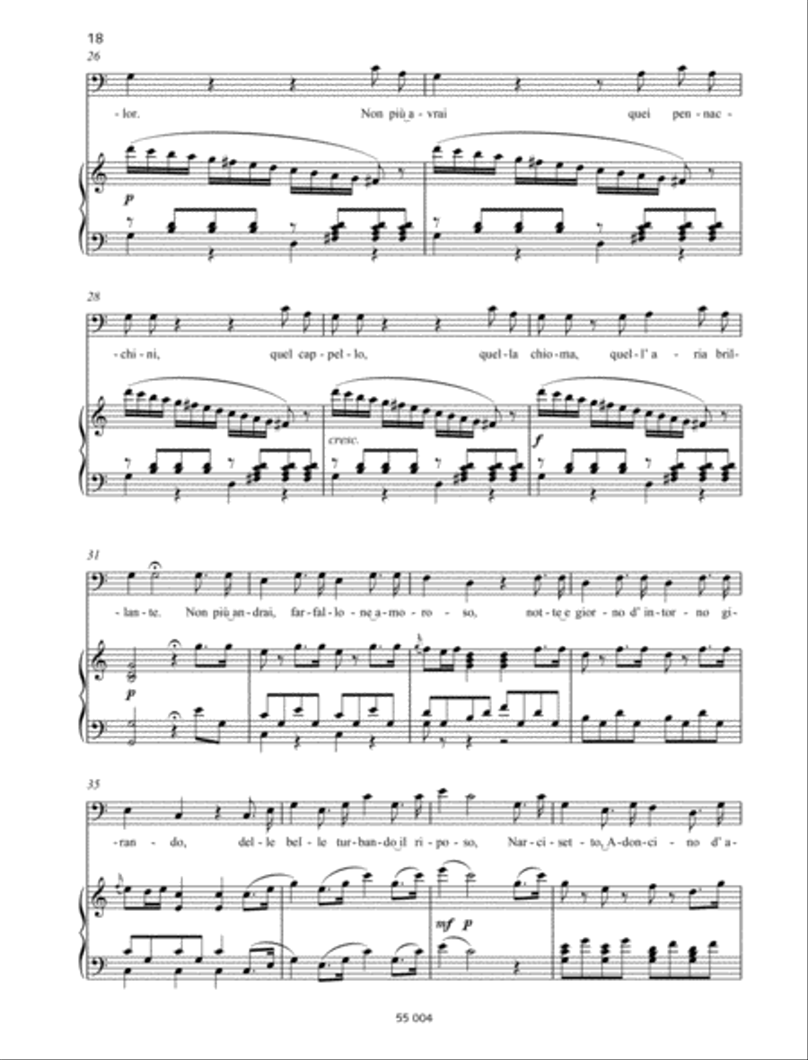 Non più andrai Bass Voice scores gallery preview page 3