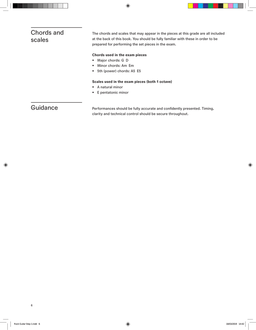 LCME Rock Guitar Handbook 2019 - Step 1 Electric Guitar scores gallery preview page 6