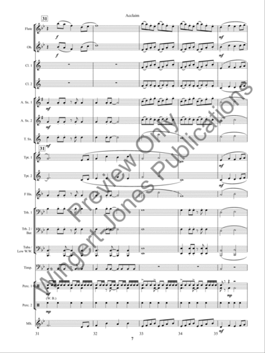 Acclaim Concert Band scores gallery preview page 11