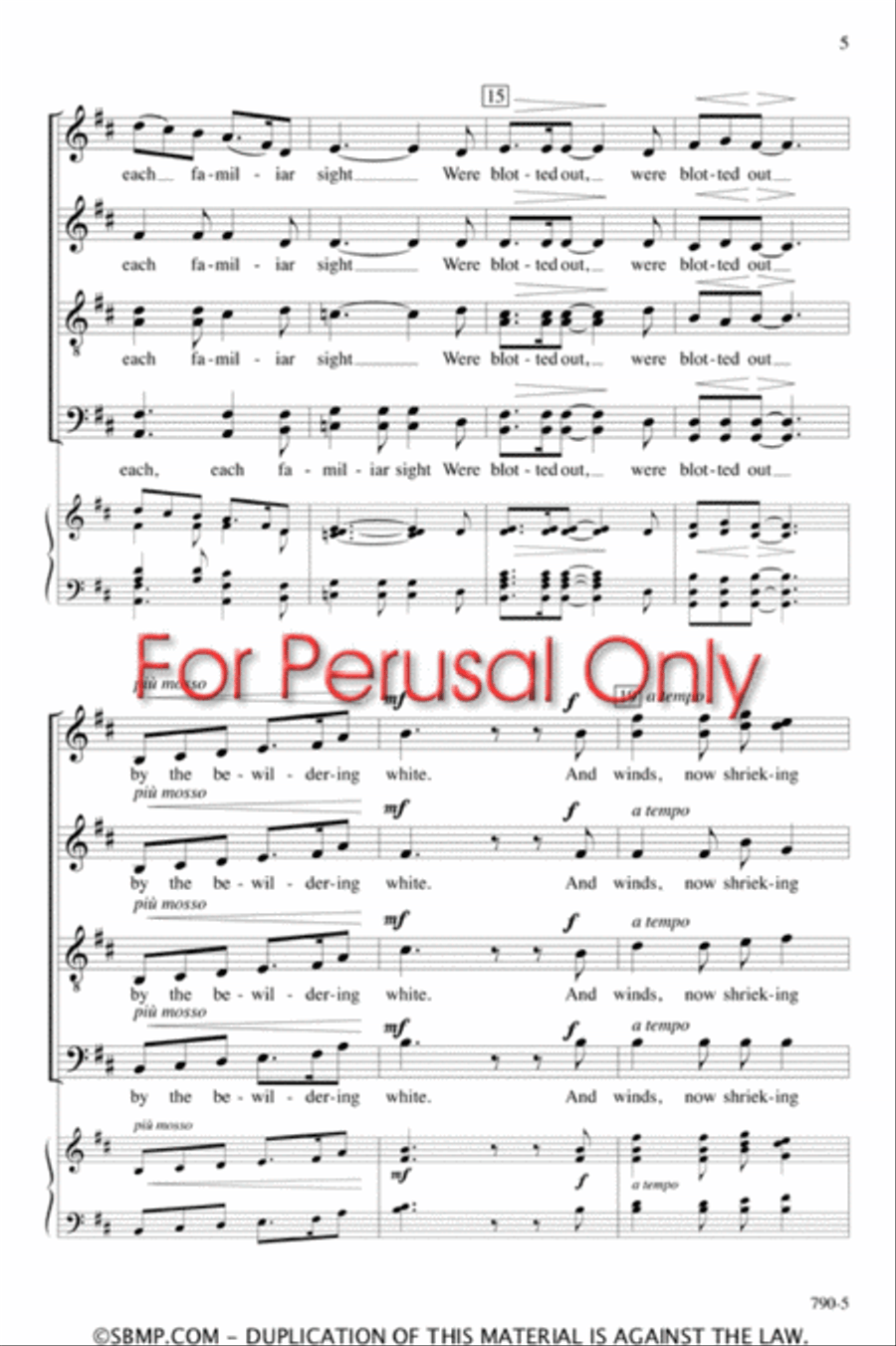 A Winter Landscape - SATB divisi Octavo Divisi scores gallery preview page 4