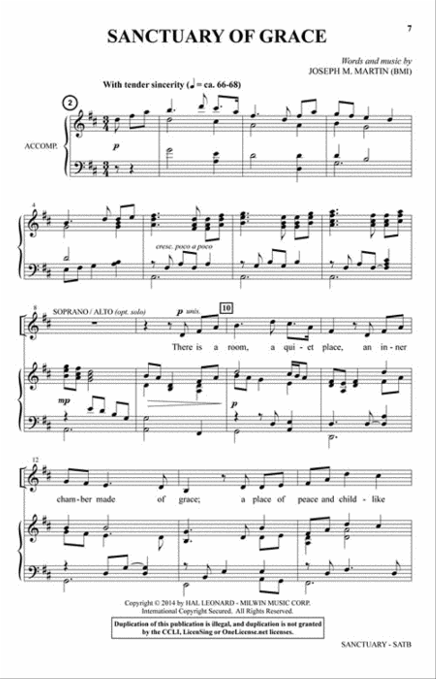 Sanctuary Sanctuary 4-Part scores gallery preview page 3