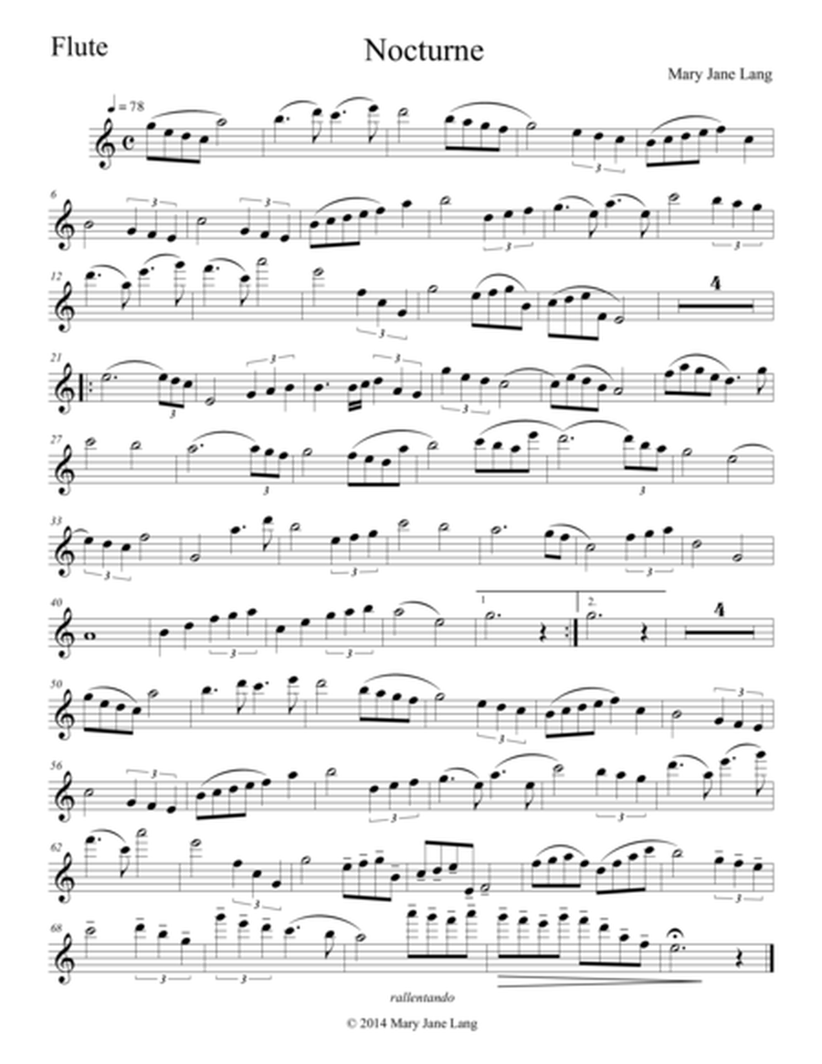 Nocturne for Flute and Piano image number null