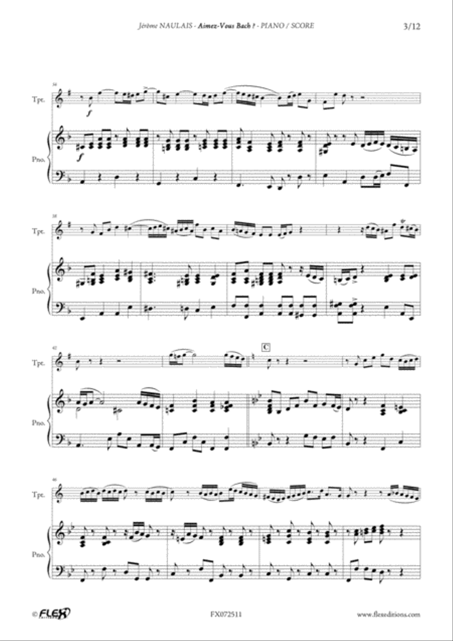 Aimez-Vous Bach? Cornet scores gallery preview page 4