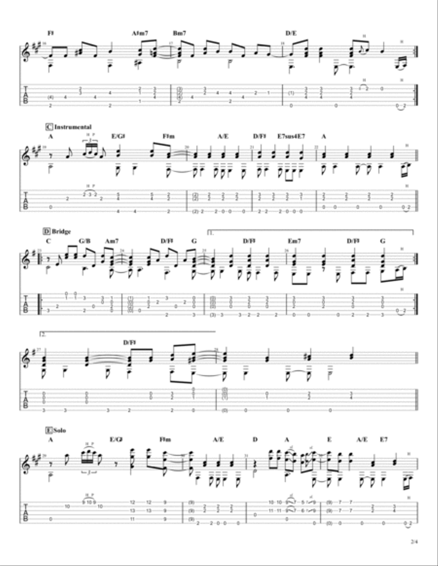 Tears In Heaven Tears In Heaven Acoustic Guitar scores gallery preview page 2