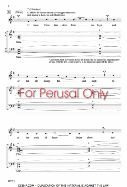 O Come Emmanuel - SATB Octavo image number null