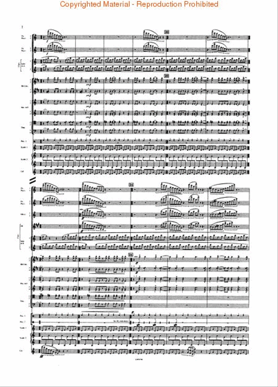 Short Ride in a Fast Machine Concert Band scores gallery preview page 3