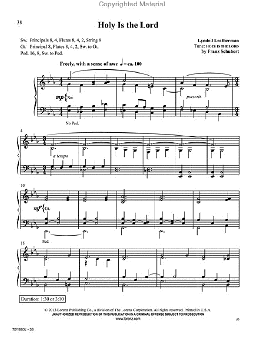 Easy Organ Library, Vol. 56 Organ Solo scores gallery preview page 8